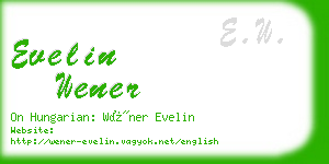 evelin wener business card